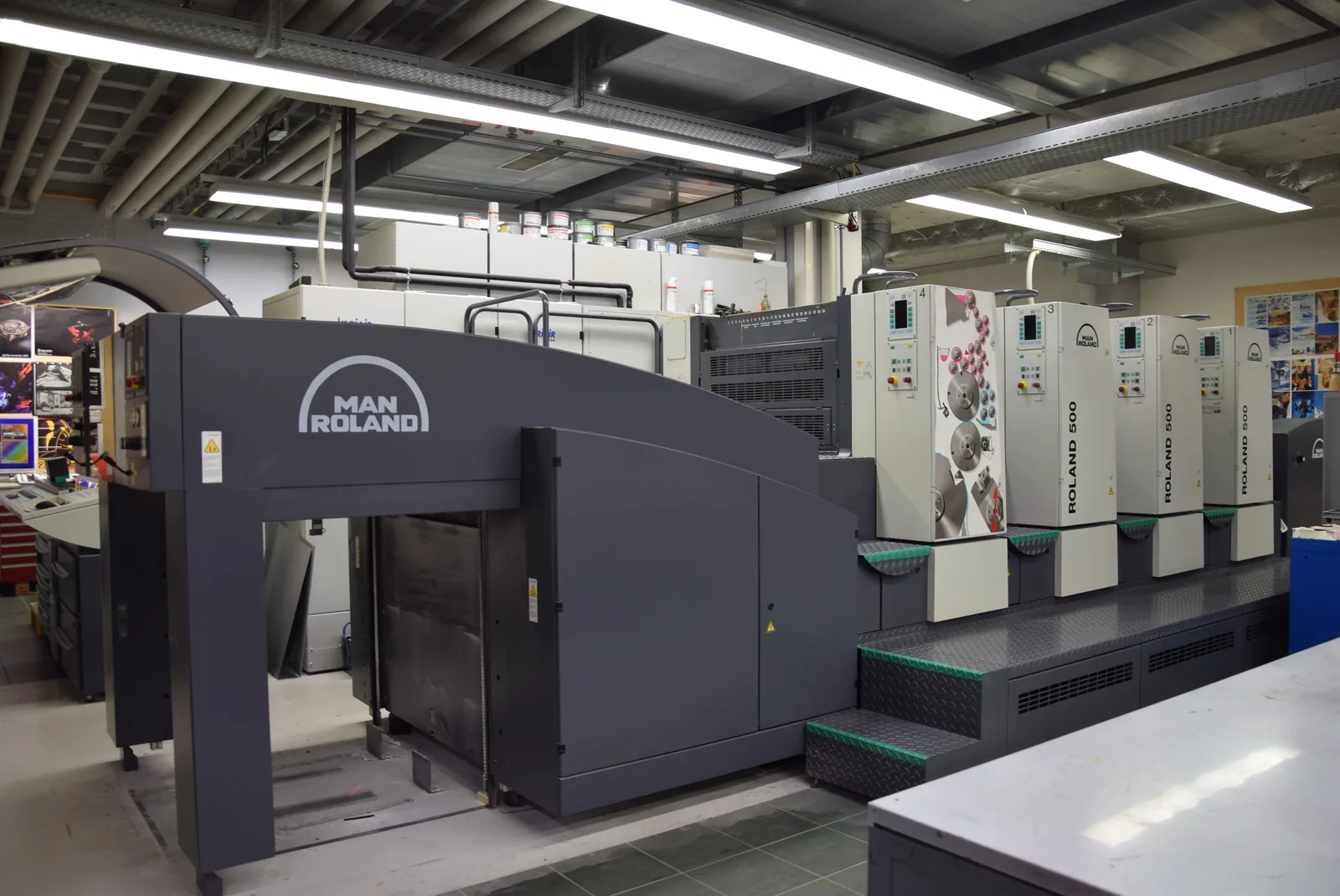 Four color offset press
