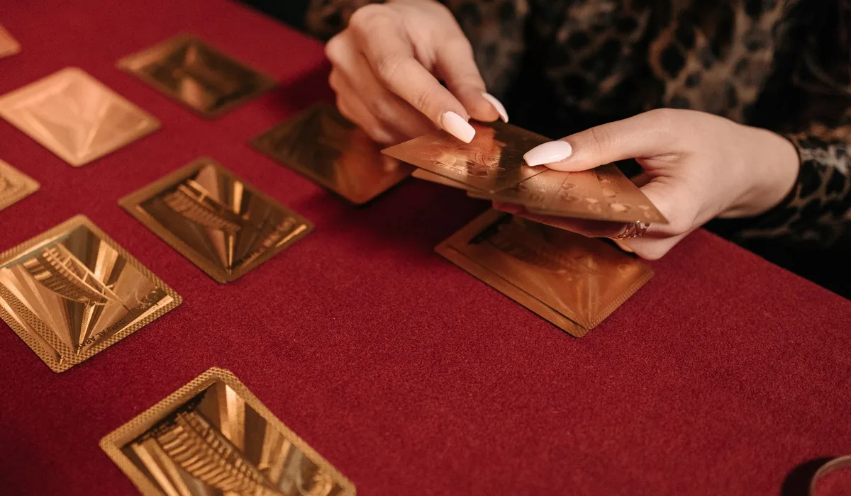 Premium silver edge finish for custom playing cards