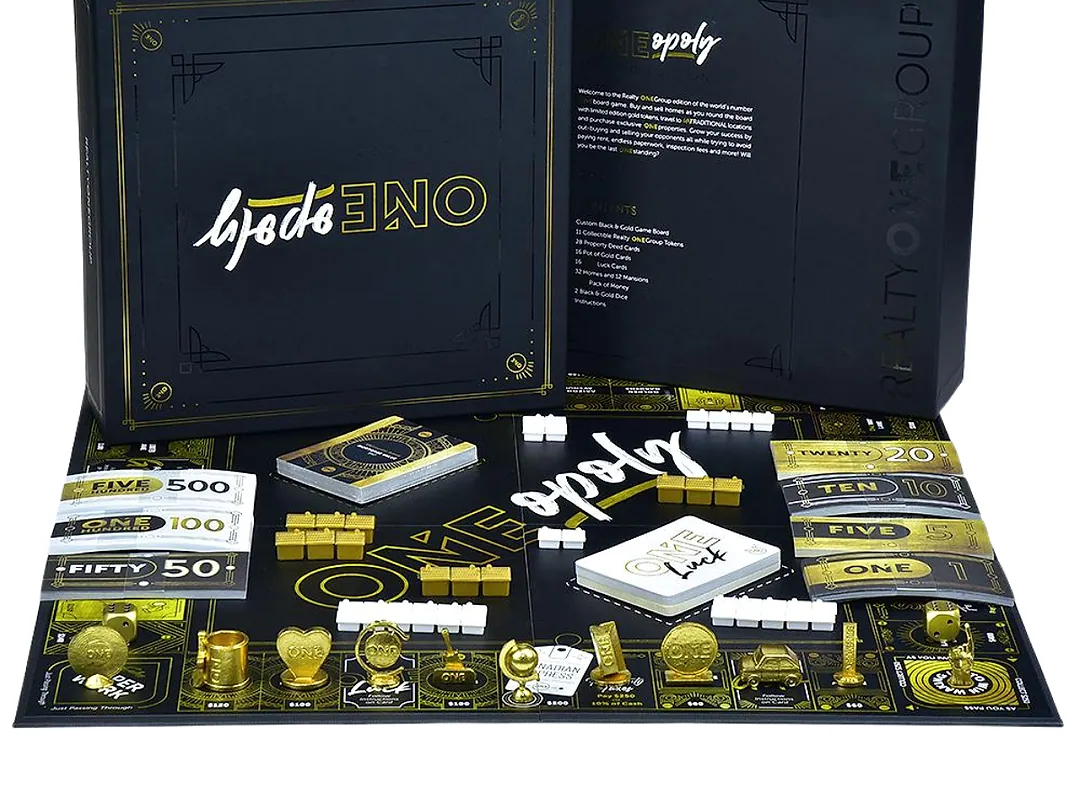 Custom card game printing set with cards, rigid box and game components